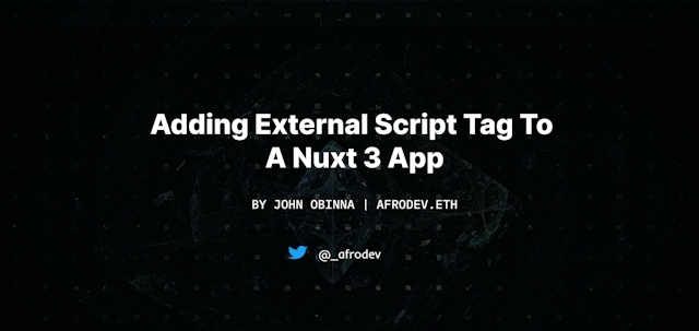 Adding external script tag to a nuxt app