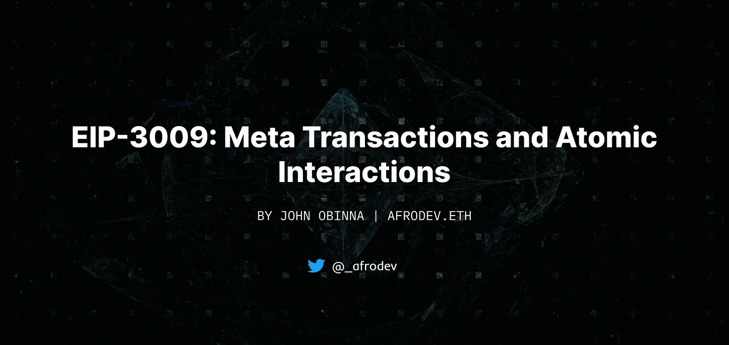 A Guide To Meta Transactions and Atomic Interactions